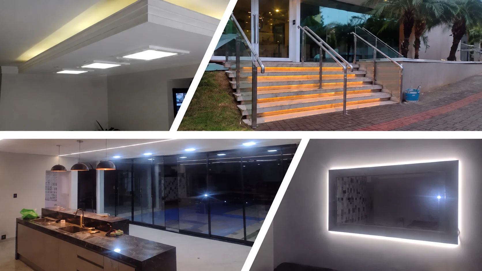 Portfólio OMEGA — iluminação LED residencial e comercial